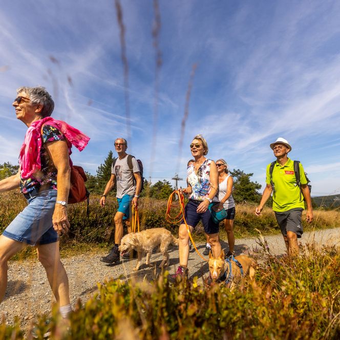 Wanderer auf dem Ettelsberg
